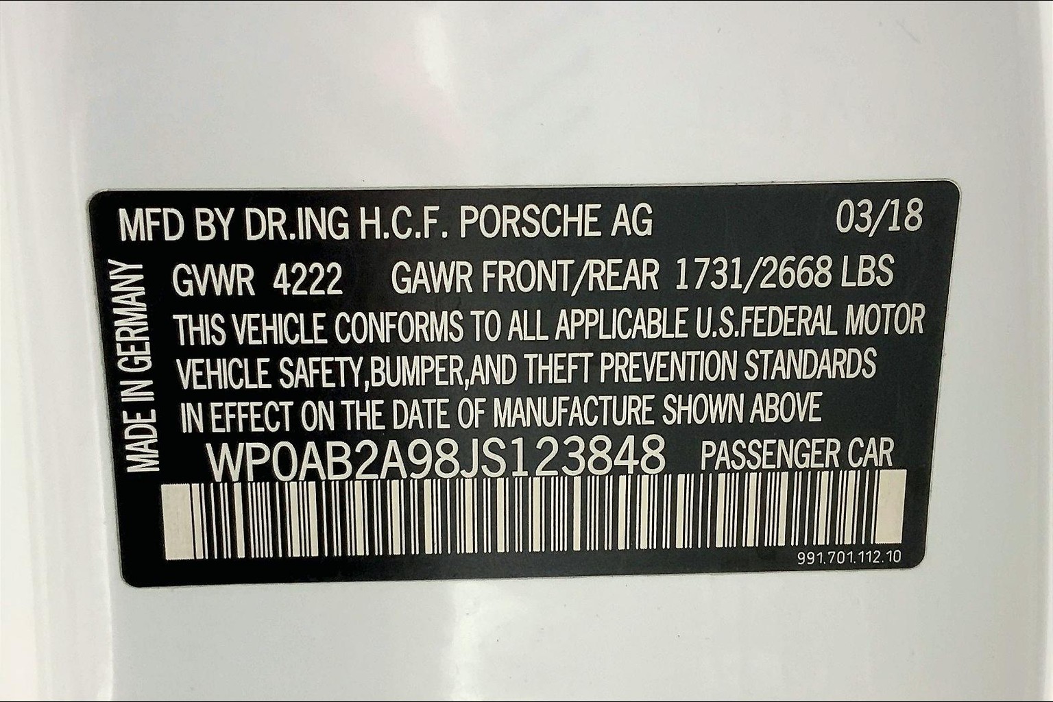 Certified Pre-Owned 2018 Porsche 911 Carrera S 2D Coupe in